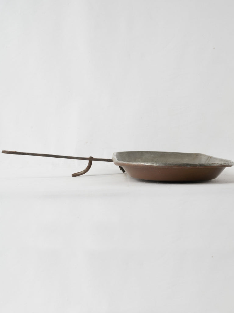 Aged authentic French lechefrite cookware