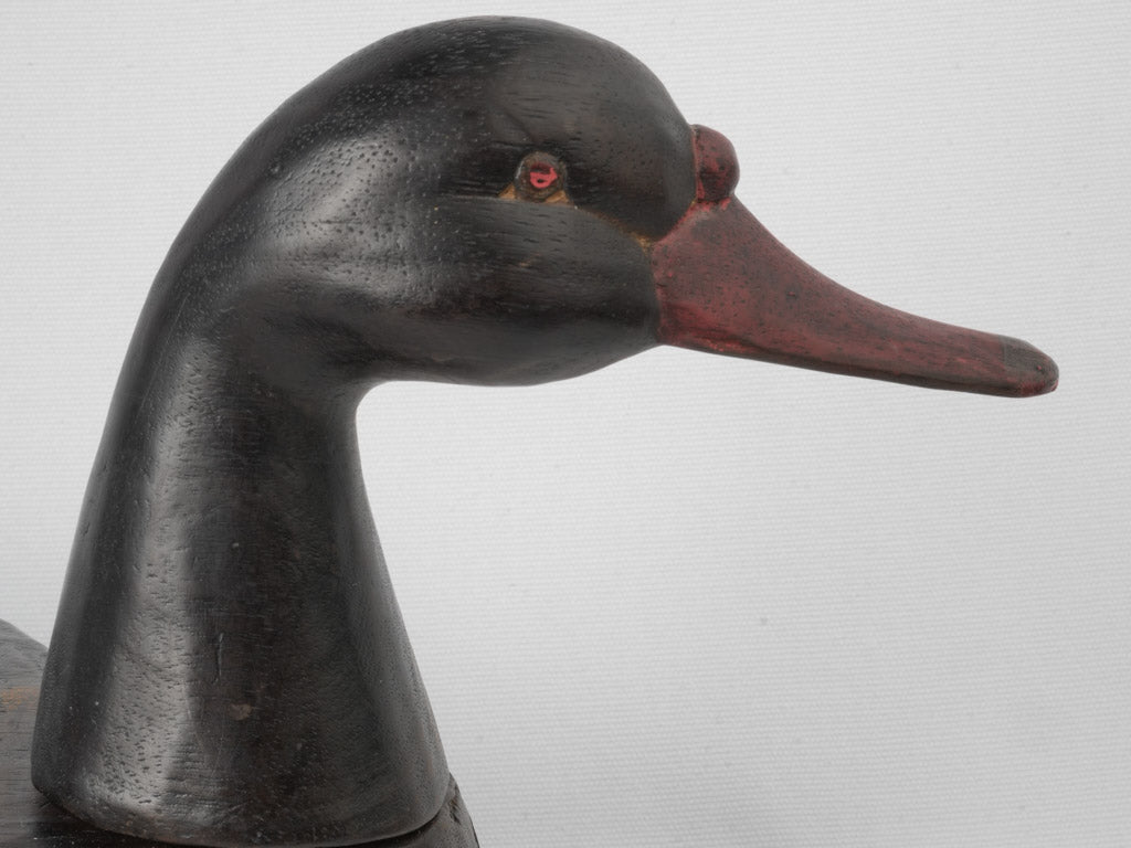 Decorative, Vintage, French, Wooden Duck-shaped Fruit Holder