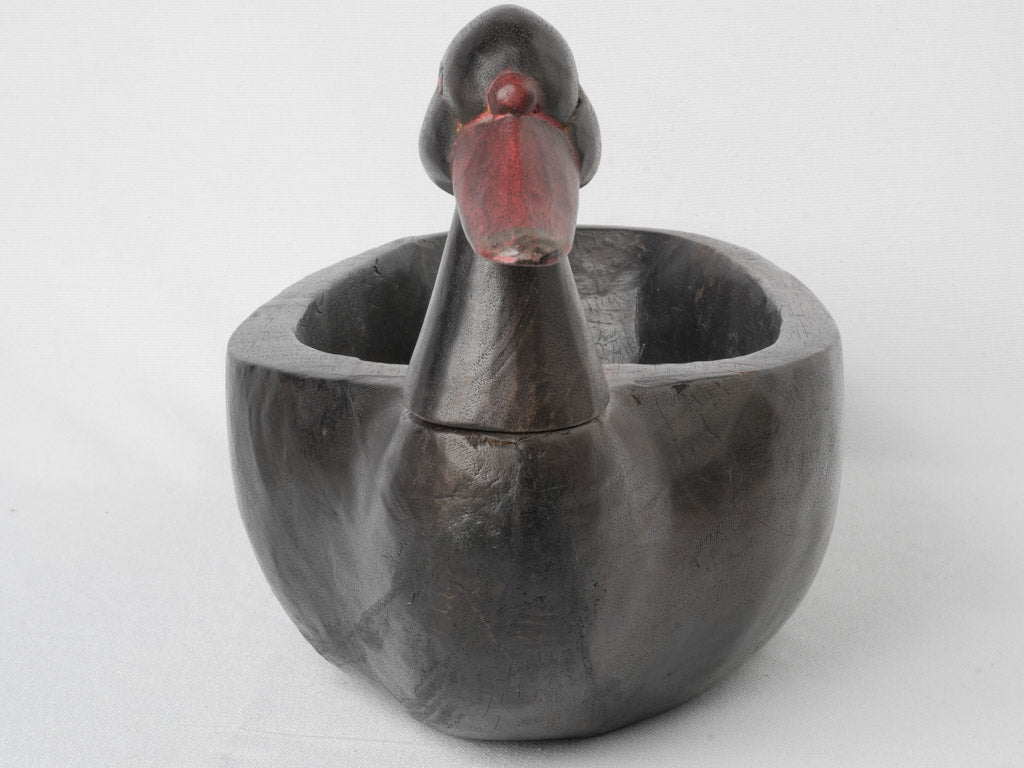 Charming, Versatile, Classic, French, Blackened Wood Duck Bowl