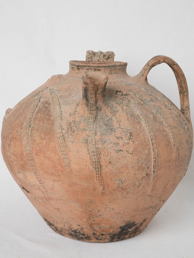 18th-century French terracotta water jar