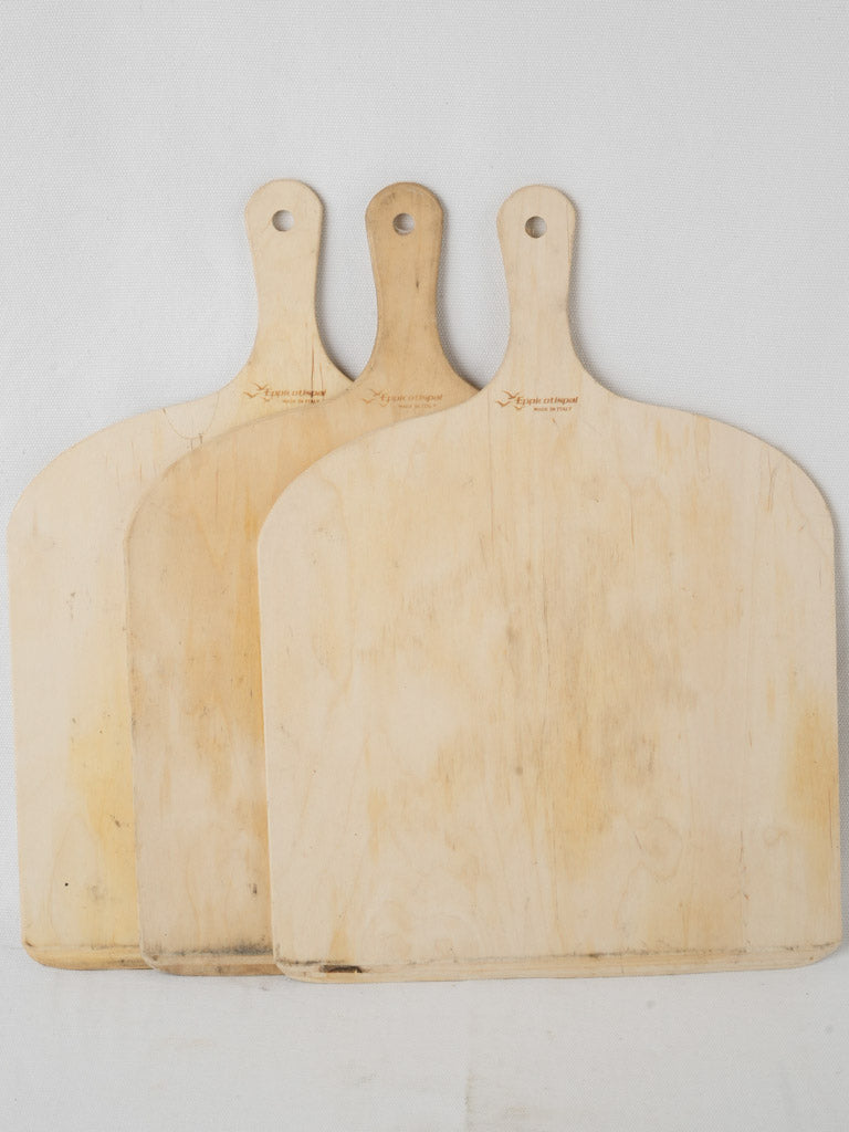 Rustic Eppicotispai birchwood pizza peels