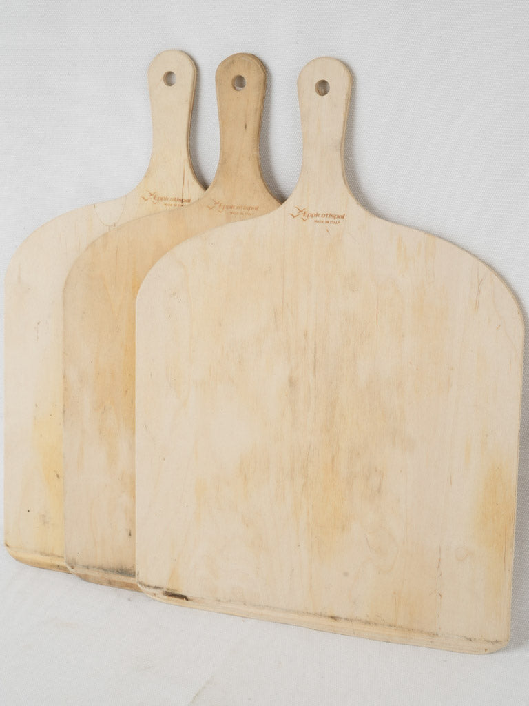 Handcrafted birchwood pizza peels