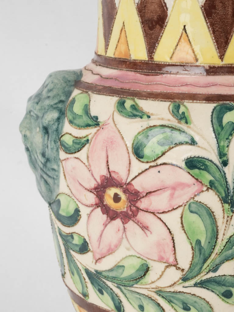 Artistic, post-war, nature-inspired ceramic vase