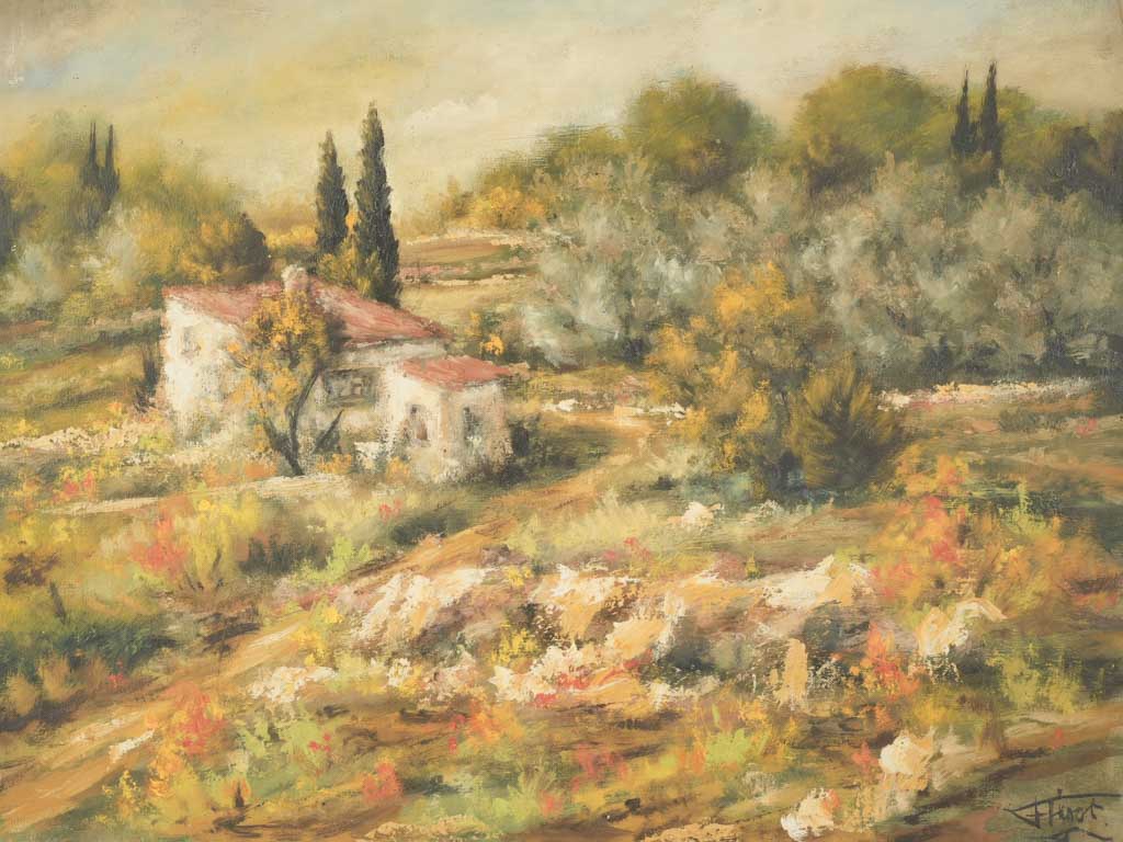 Intense and delightful oil-on-canvas countryside art