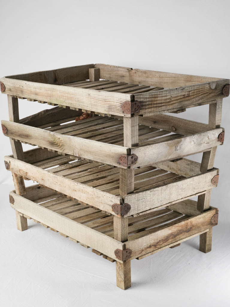 Vintage rustic wooden drying rack