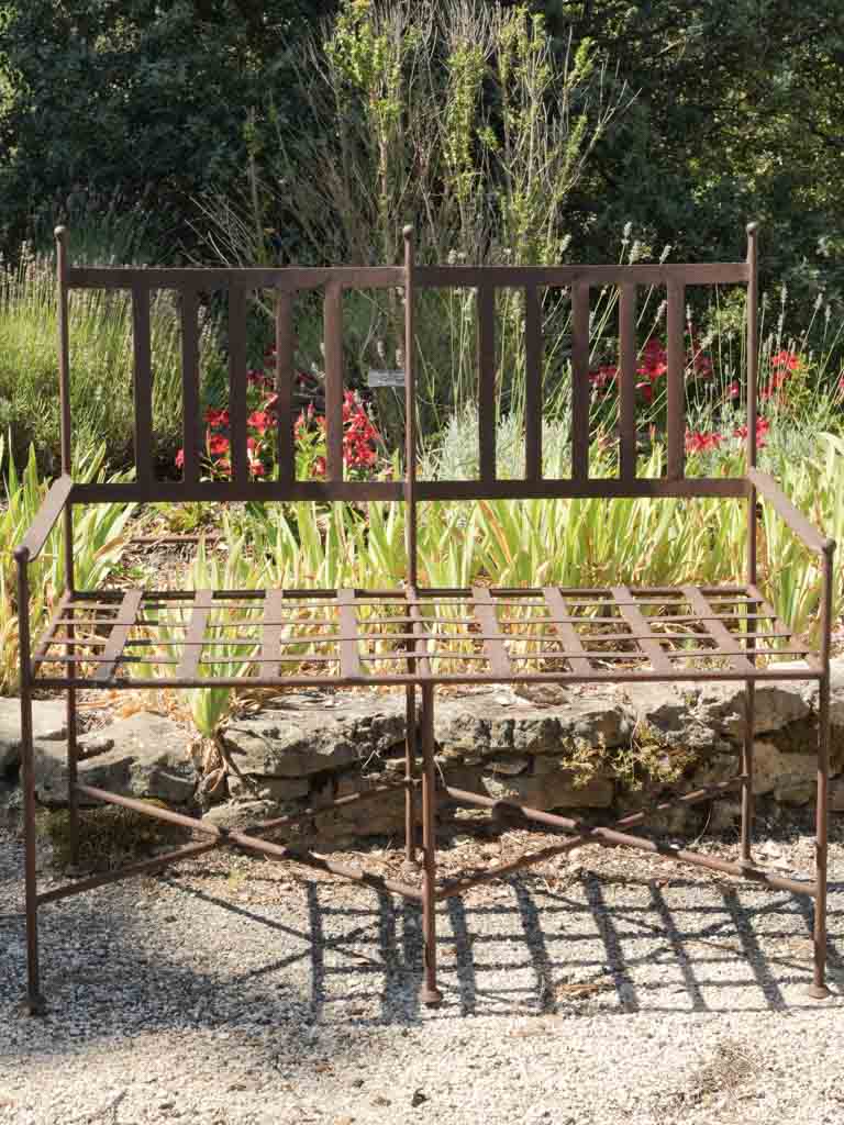 Rustic Two-seat outdoor bench