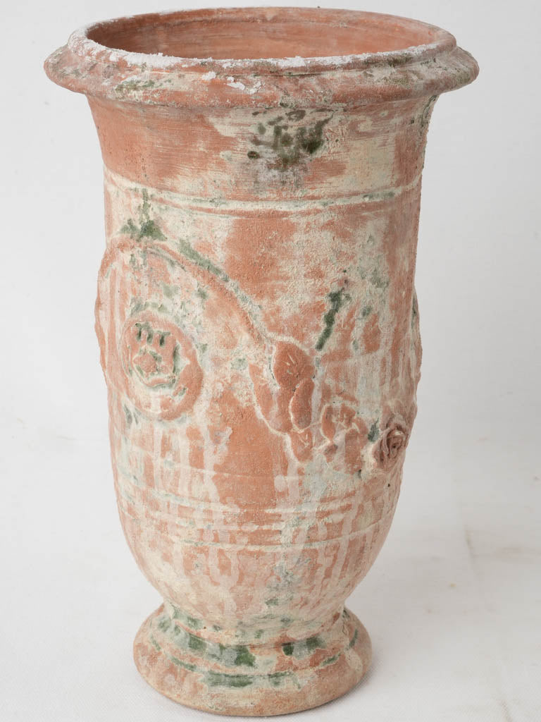 Pretty floral garland terracotta wine cooler - decorative