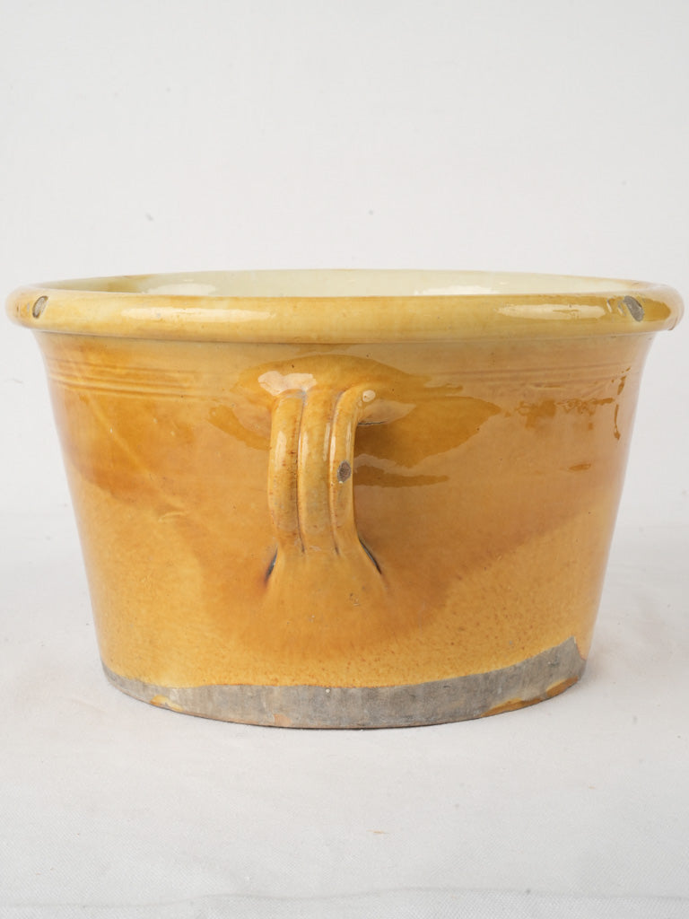 Vintage warm glaze clay basin