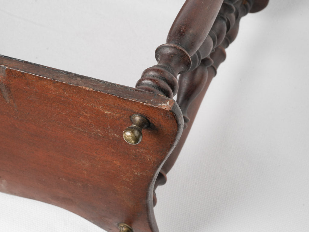 Rich patina 19th-century French hanging shelves