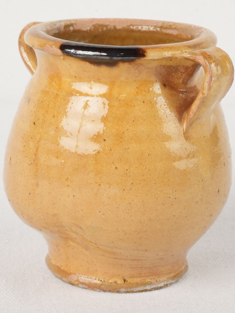 Asymmetrical warm glazed vessel  