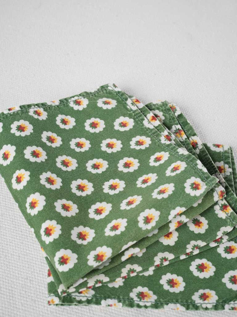 Patina-finished aperitif napkins