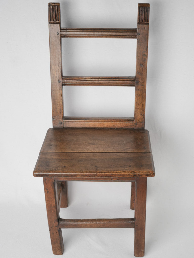 Delicate, vintage, rustic, French, ladderback chair