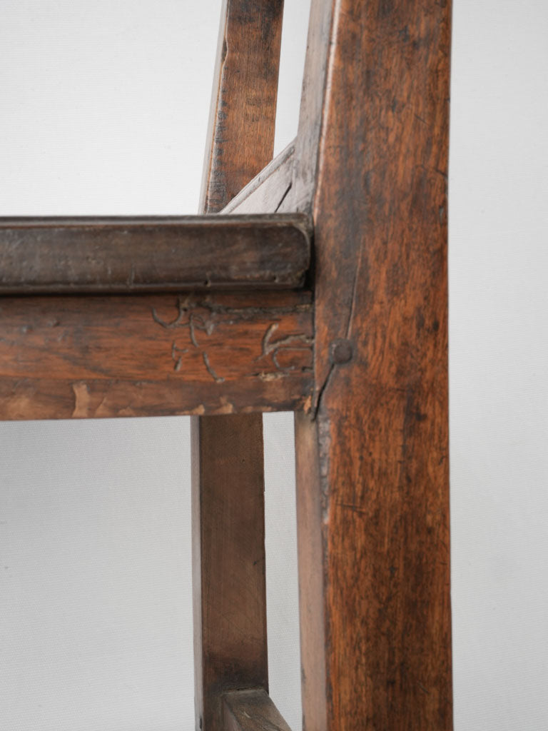 Charming, timeless, French, walnut, ladderback chair