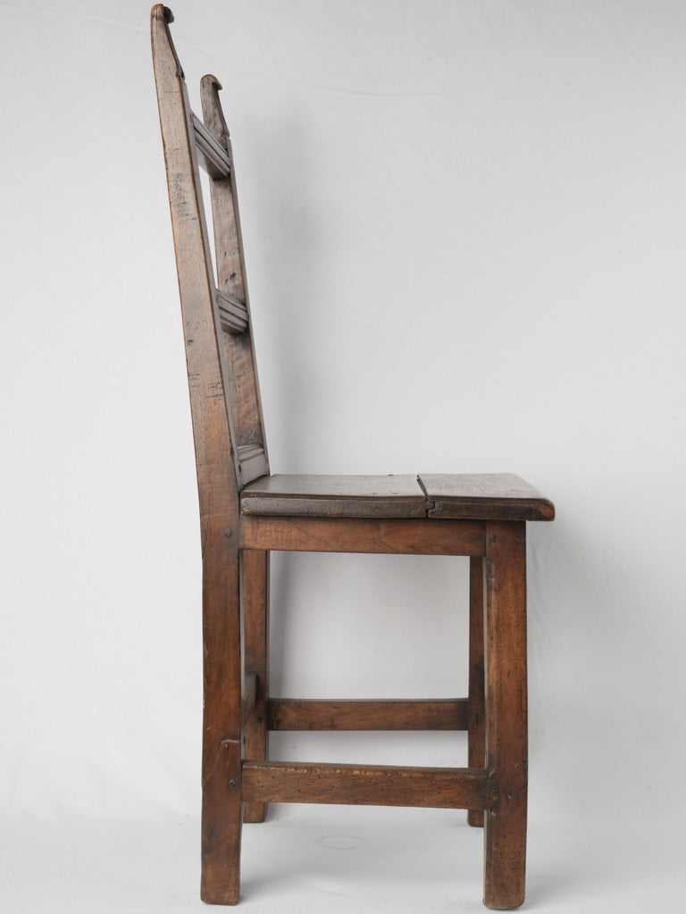 Understated, elegant, practical, French, walnut, ladderback chair