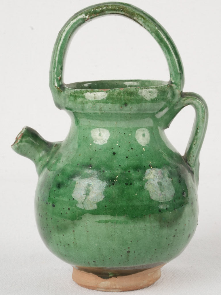 Traditional handcrafted Aubagne pottery jug  