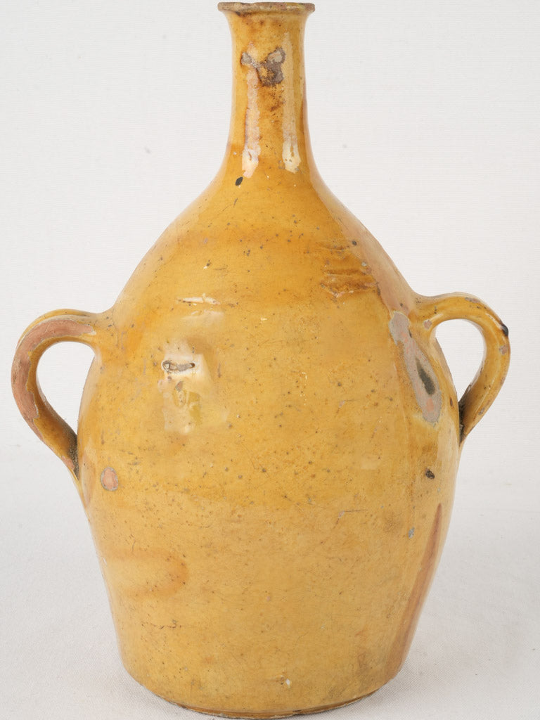 Antique French terracotta bottle