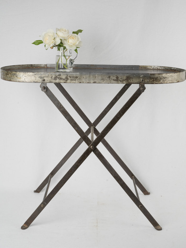 Cherished outdoor metal folding table