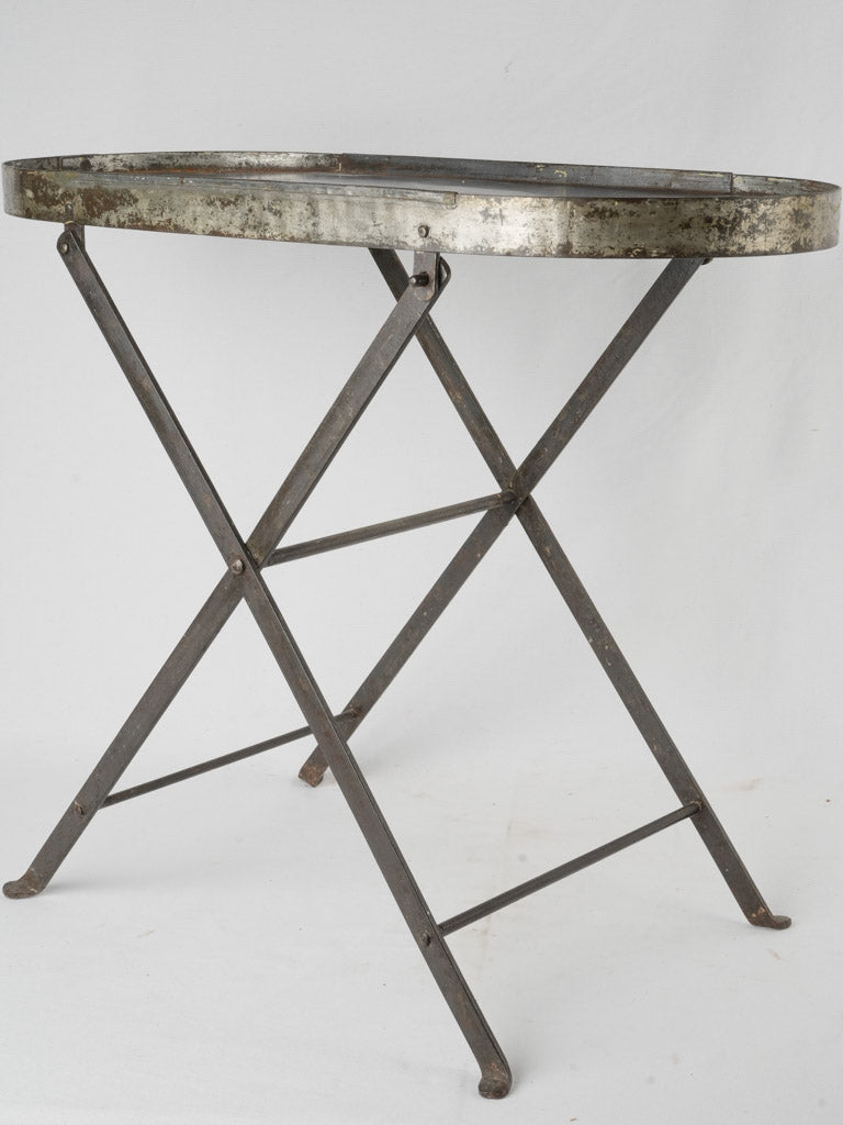 Adorable vintage folding metal table