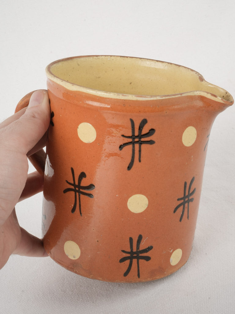 Elegant Savoyard polka-dot jug