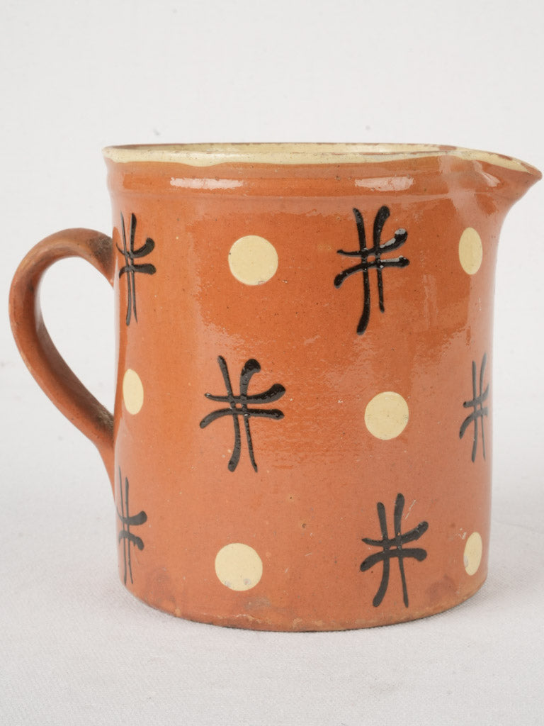 Regional handcrafted earthenware jug