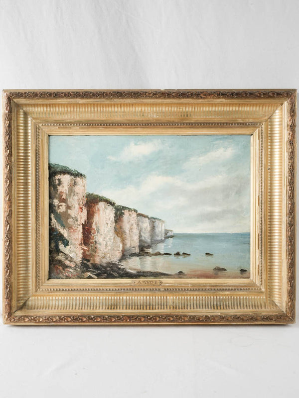 Serene 19th Century Coastal Landscape Painting