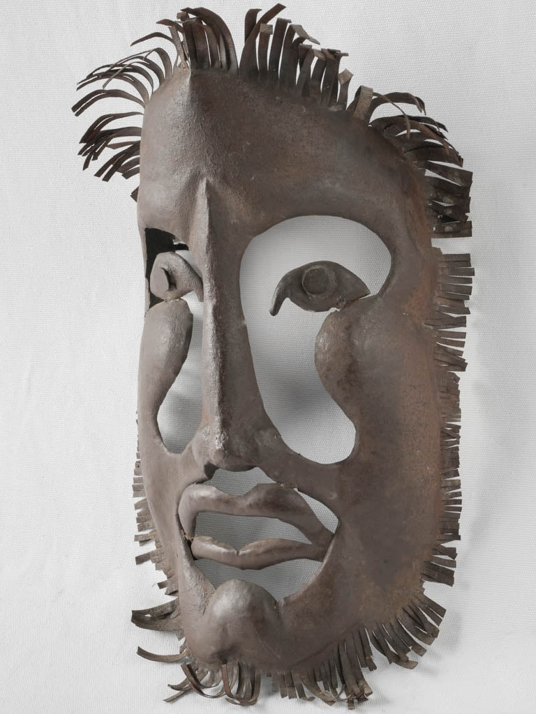 Abstract Industrial Mask Art Piece