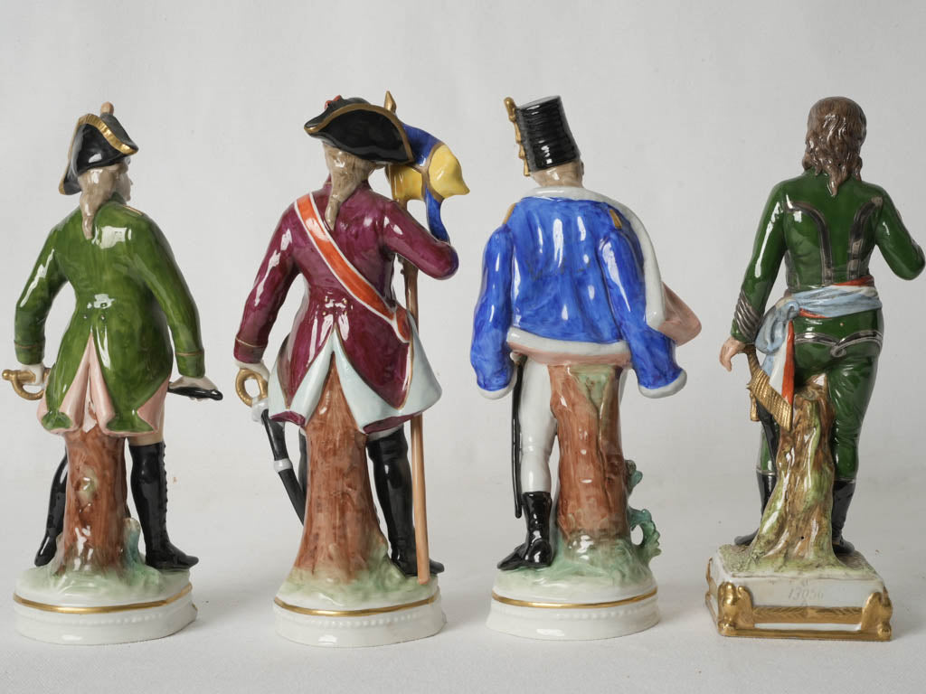 1940s/50s porcelain French military figurines - Decorative