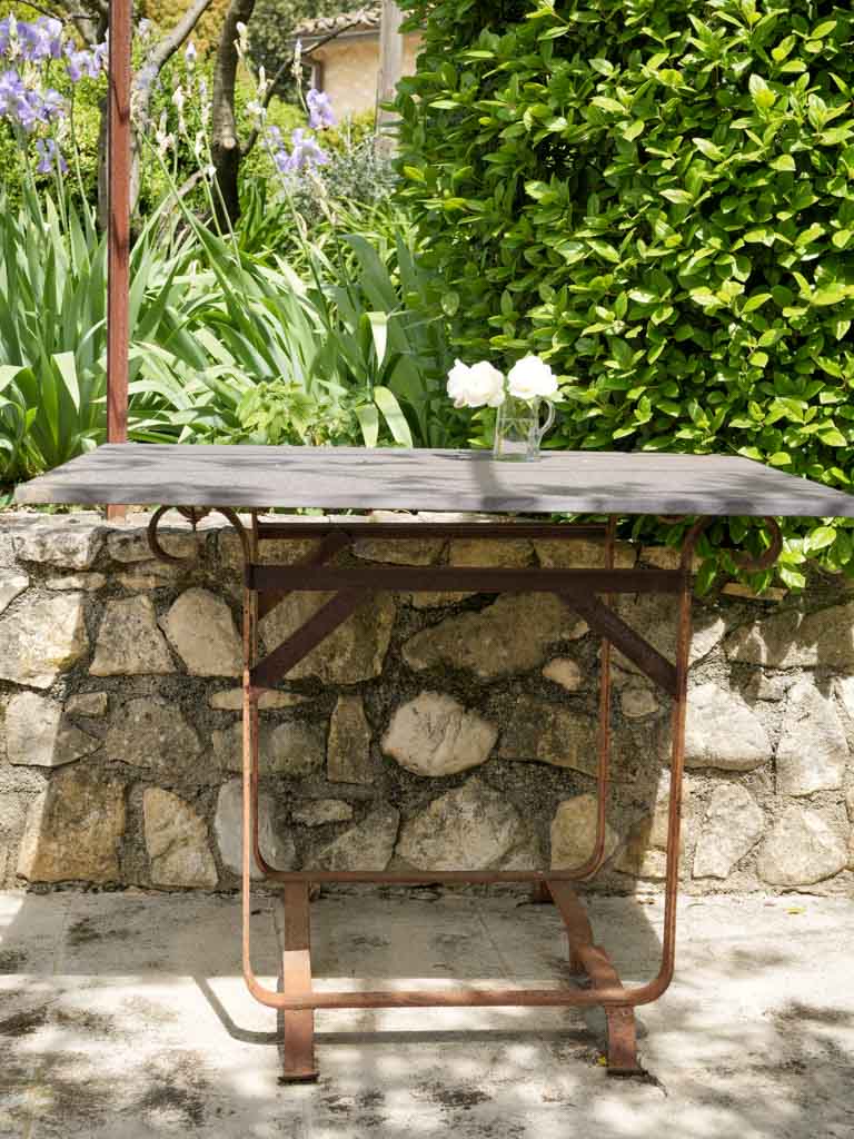 Timeless scrolled iron outdoor furniture