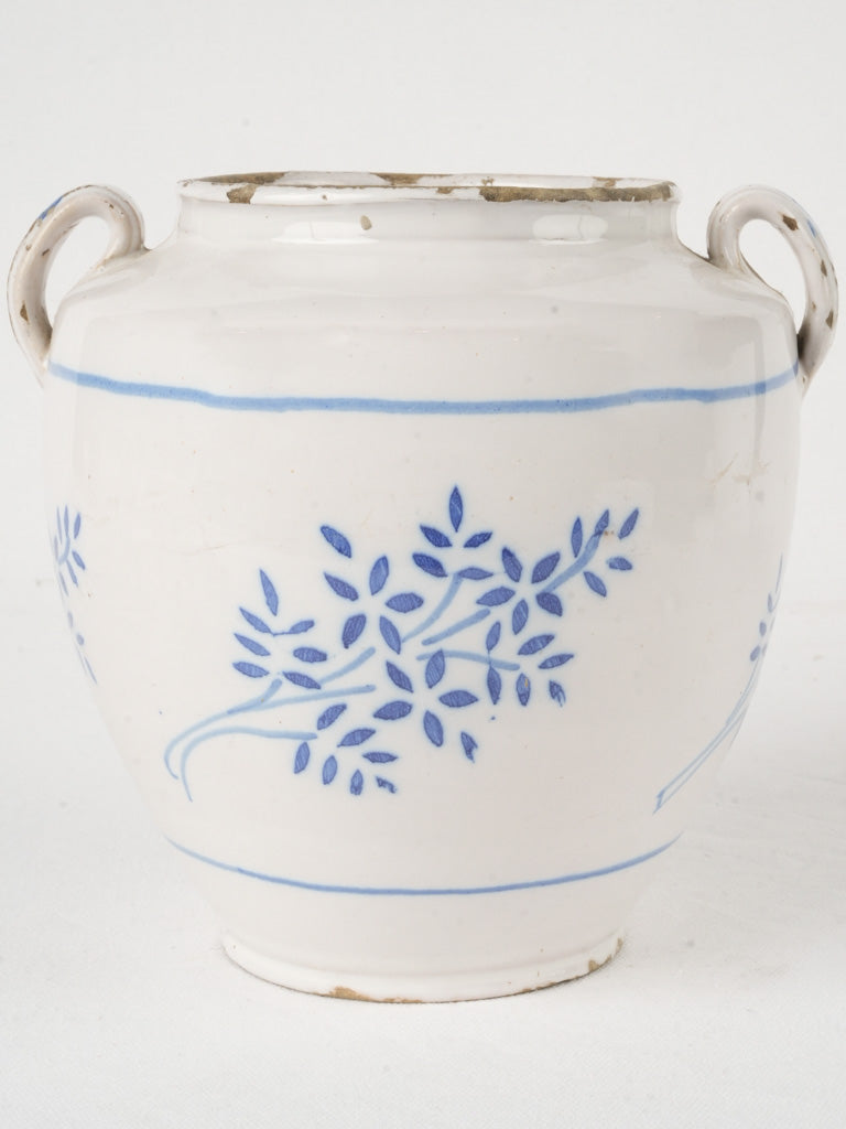 Antique French ceramic confit pot  