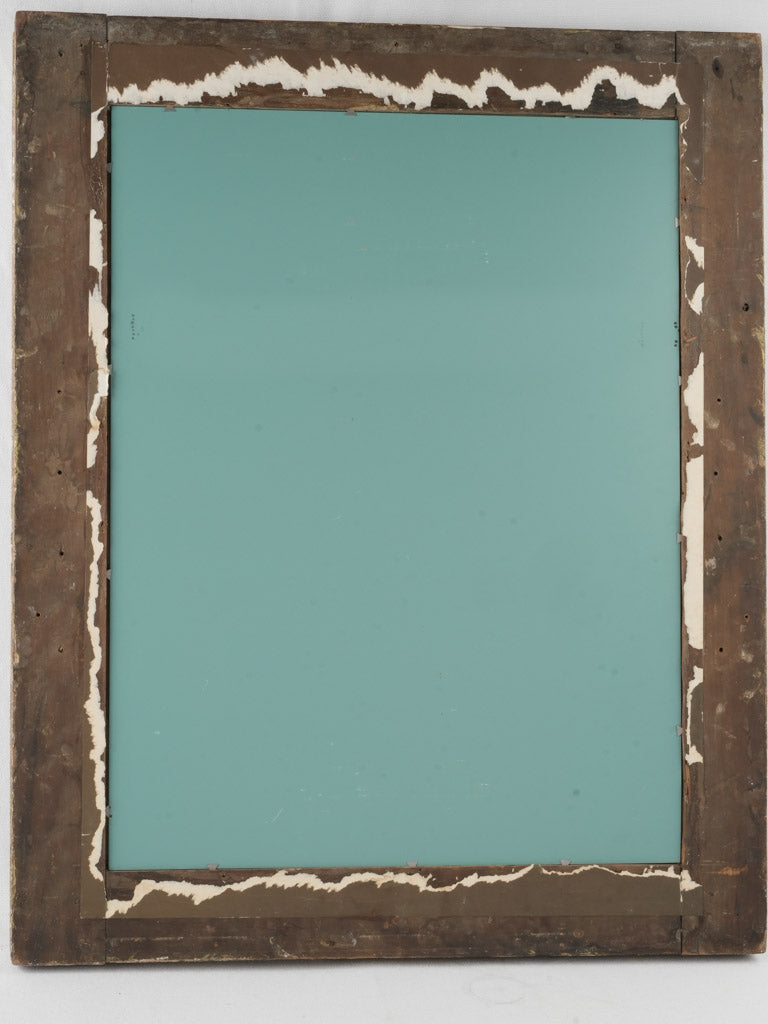 Richly Patinaed Rectangular Wall Mirror