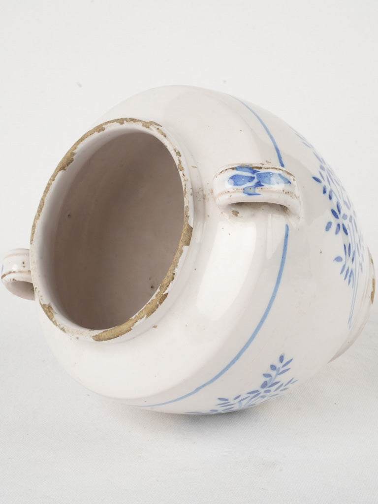 Distinctive antique pottery container  