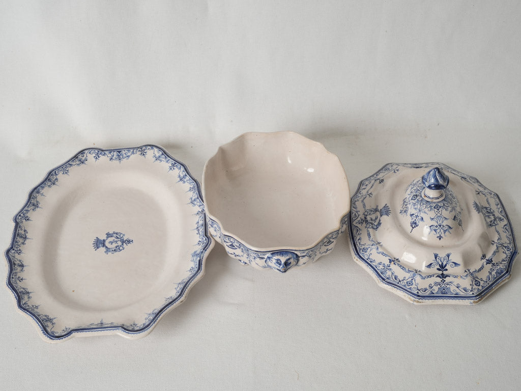 Stunning Blue & White Earthenware Set