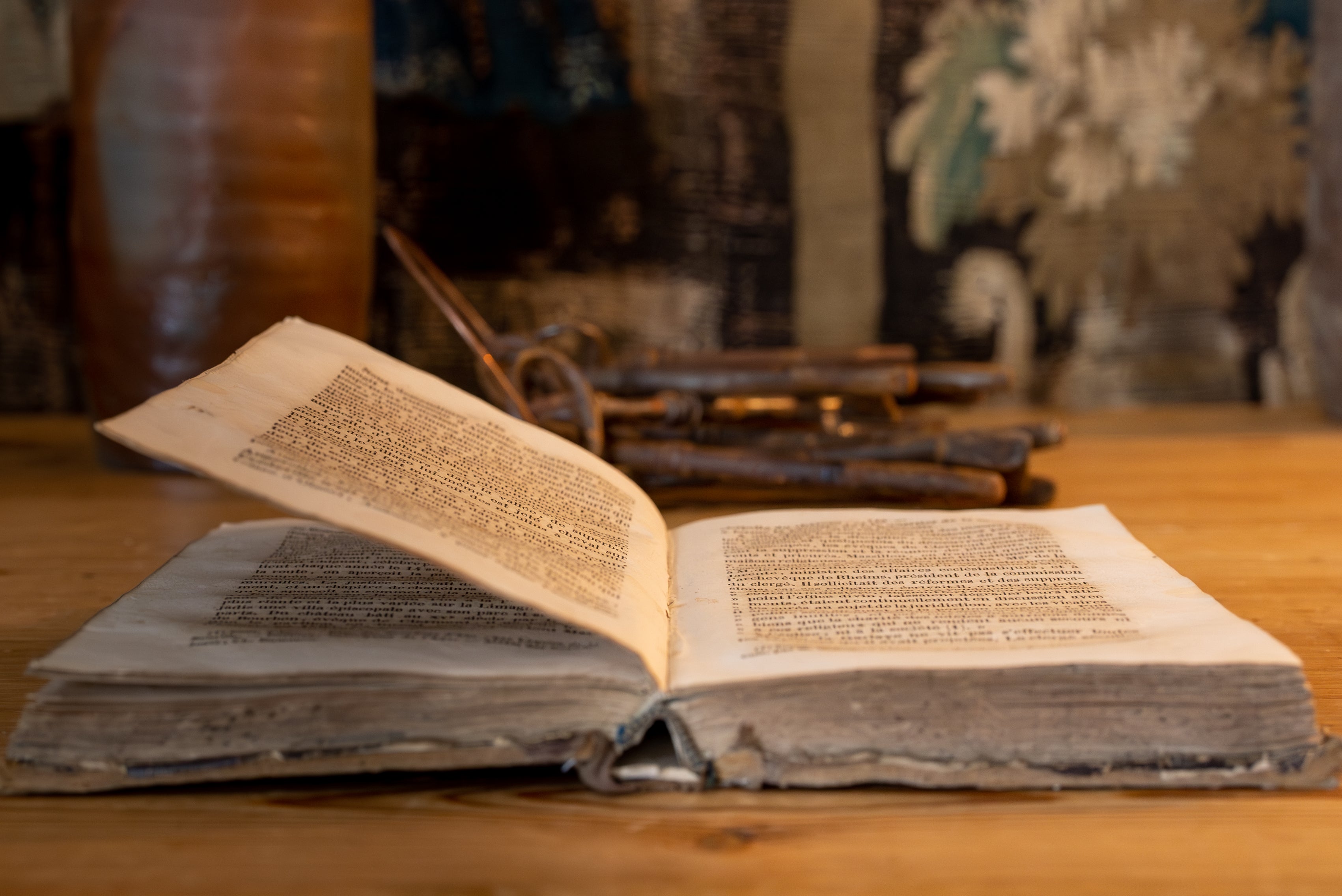 Six small hardcover books, 18th and 19th century