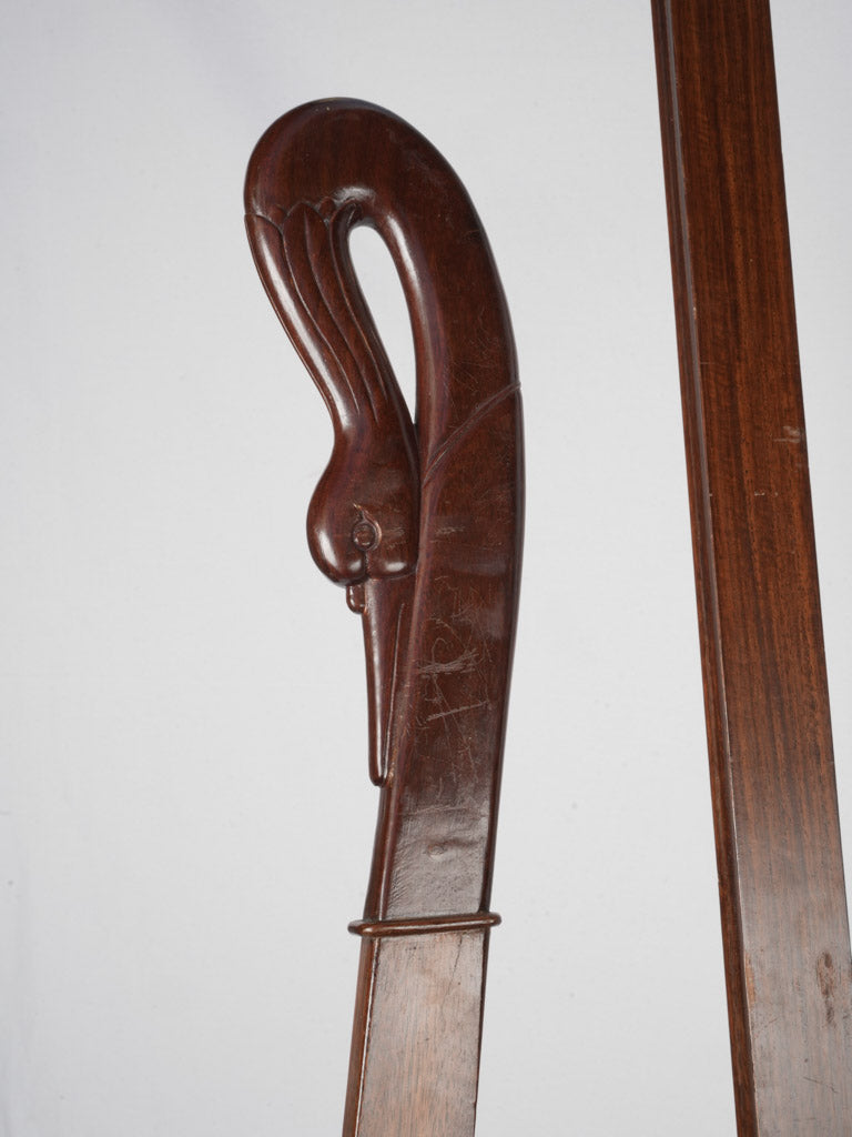 Classic, French Mahogany Swan Easel