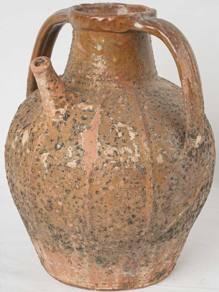 Rustic 19th-century terracotta jar