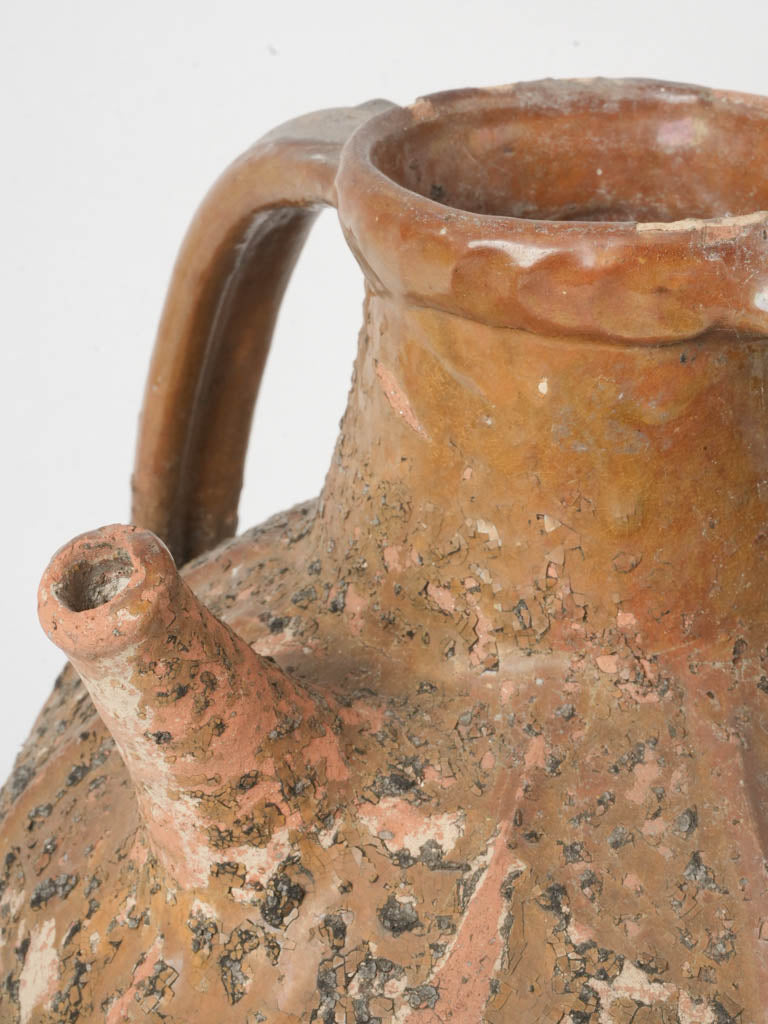 Antique Ardèche walnut jar