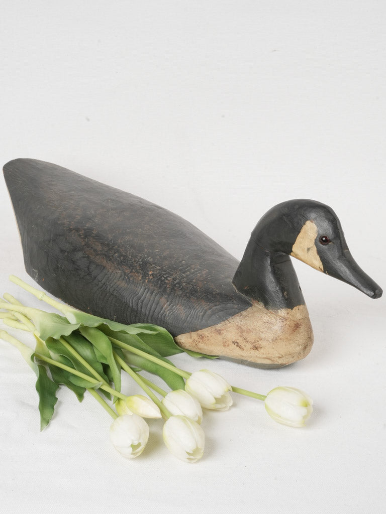 Antique hand-carved wooden decoy