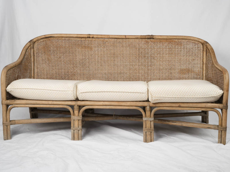 Elegant 1950s Medium Three-Seat Sofa