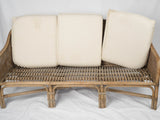 Refined Double Cane Back Settee