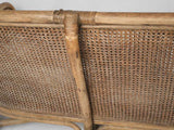 Relaxed Bohemian-Style Wicker Settee