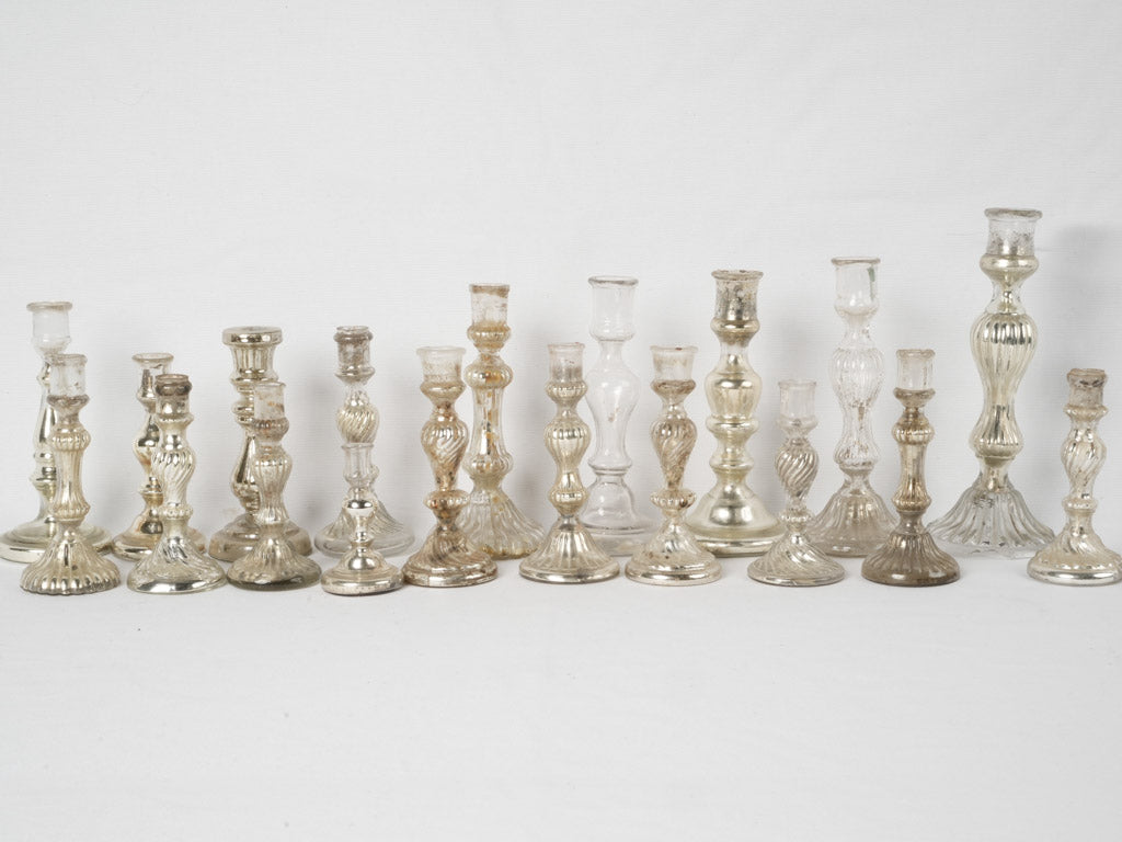 Set Of Antique French Mercury Glass Candlesticks Chez Pluie   DSC04505 329a09c0 2fe5 4a1e B463 Af9d775de154 