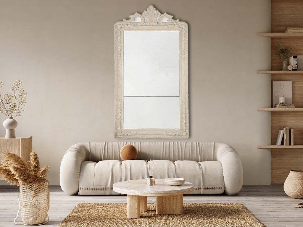 Elegant Louis Philippe-style Wood Mirror