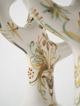 Intricately painted Quimper candelabras