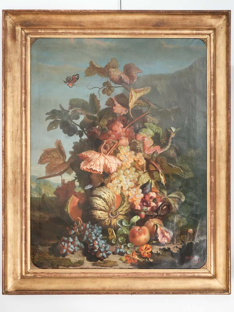 Antique French still life painting