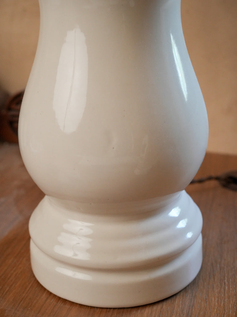 Vintage white table lamp