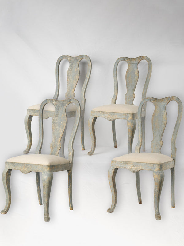 Pair of 18th Century Louis XVI gilded cane chairs – Chez Pluie