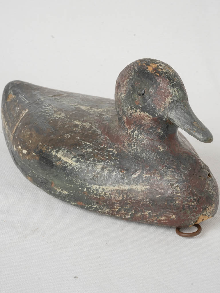 Antique rustic cork duck decoy