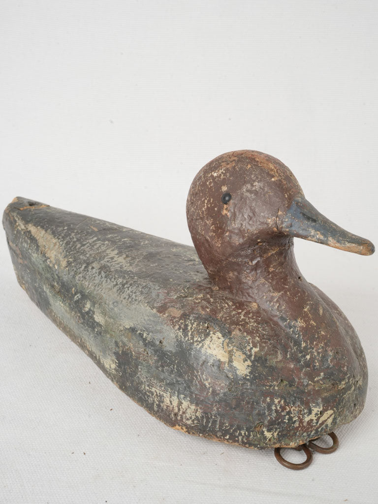 Antique hand-carved wooden decoy