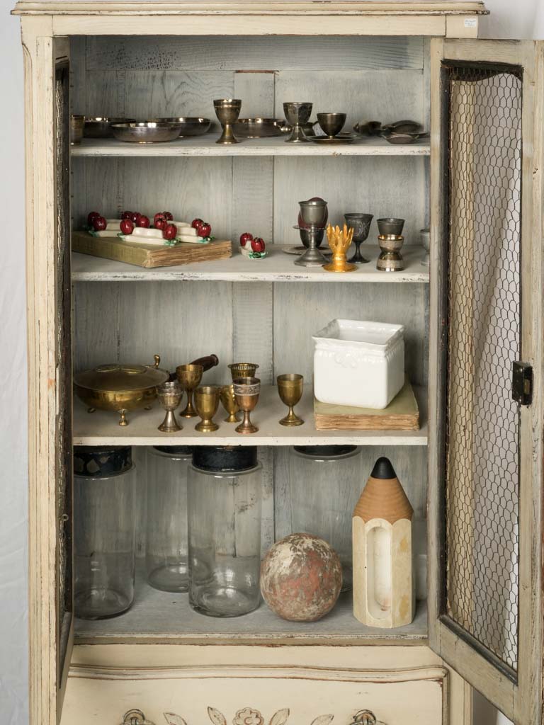 Charming Rustic Cottage French Hutch