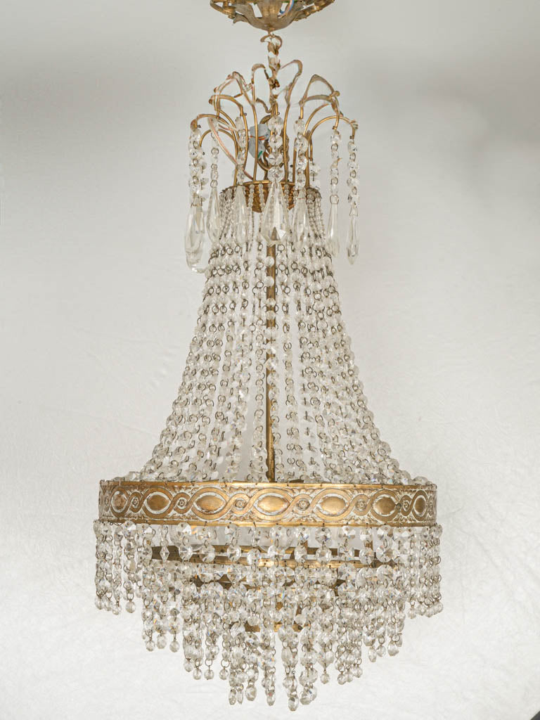 Elegant, refined Empire crystal chandelier